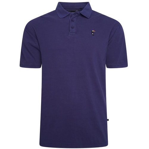 KAM Poloshirt mit Vogellogo, Marineblau